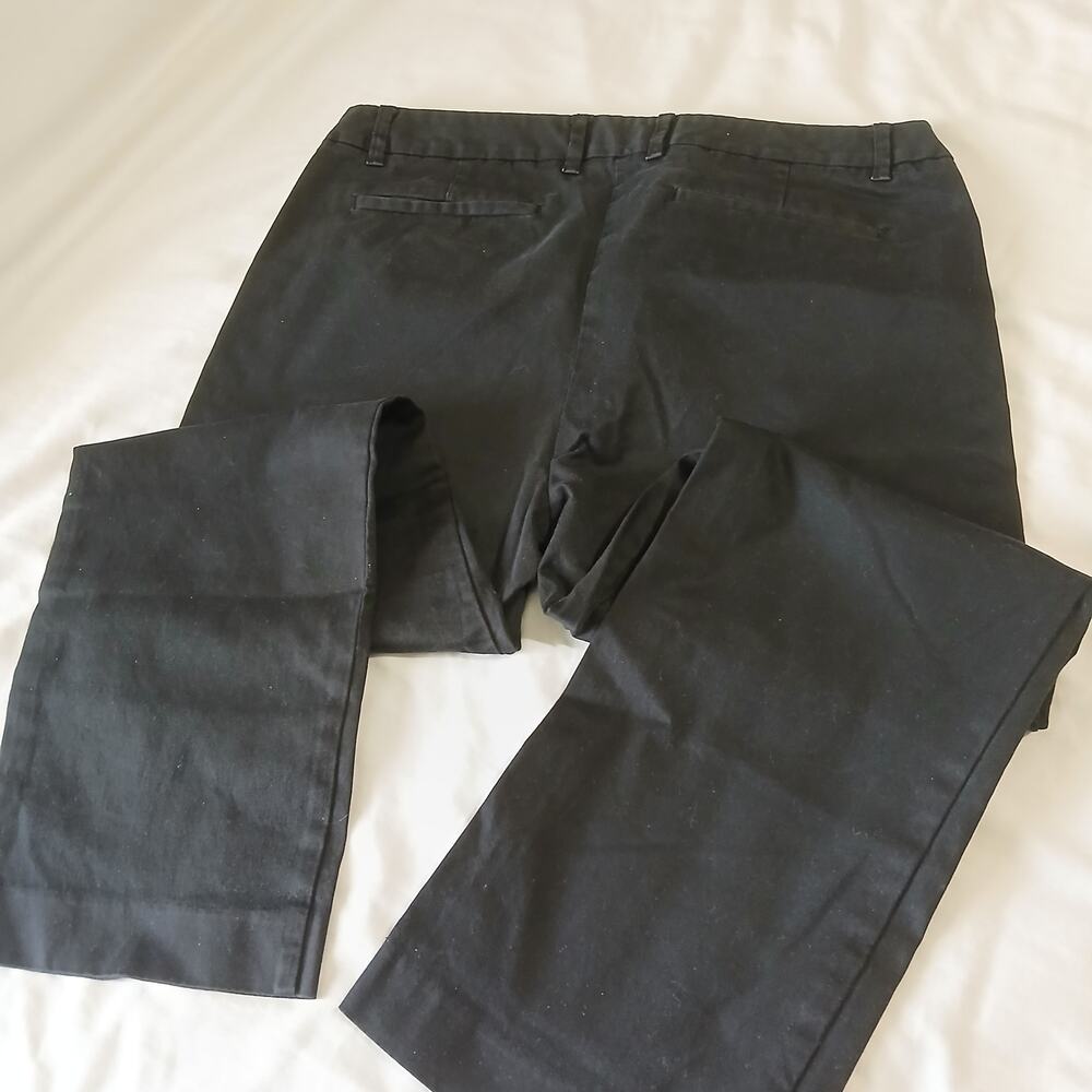 J. Crew stretch cotton CityFit Pants size 8 Black - Picture 11 of 16